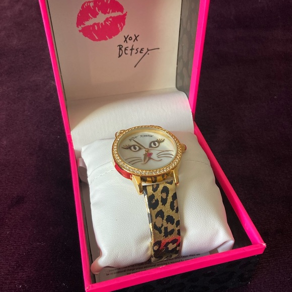 Betsey Johnson Leopard Cat Watch - Picture 4 of 5